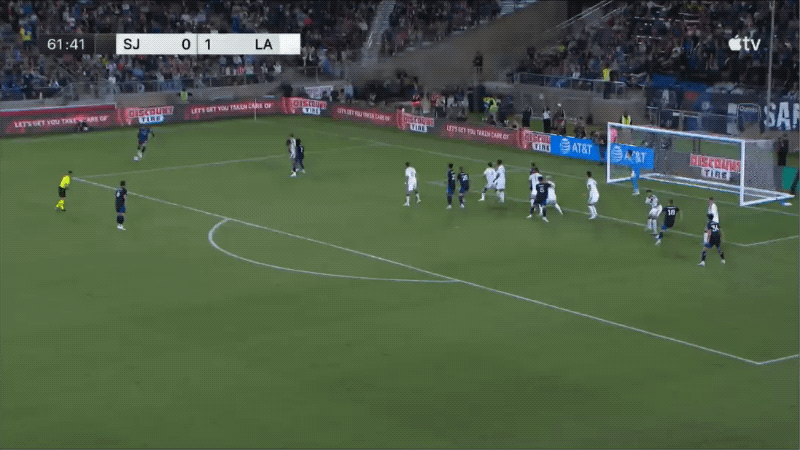62'罗伯茨破门! 圣何塞地震 1- 1洛杉矶银河