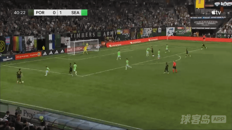 41'凯尔西破门! 波特兰伐木者 1- 1西雅图海湾人