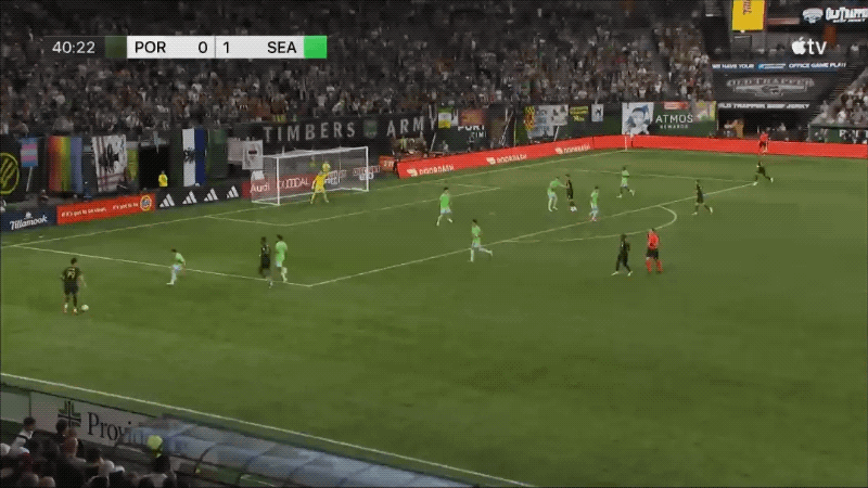 41'凯尔西破门! 波特兰伐木者 1- 1西雅图海湾人