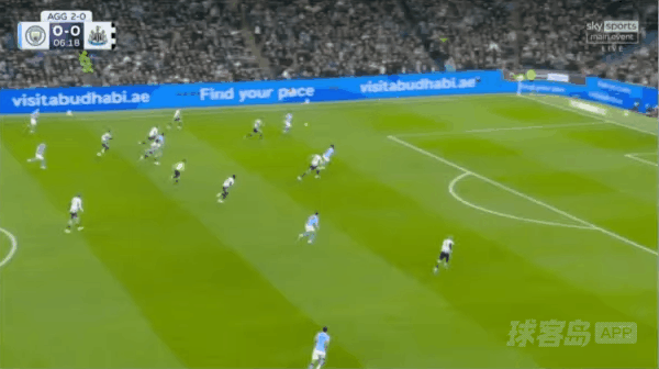 7'马尔穆什破门! 曼城 1- 0纽卡斯尔