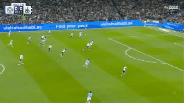 7'马尔穆什破门! 曼城 1- 0纽卡斯尔