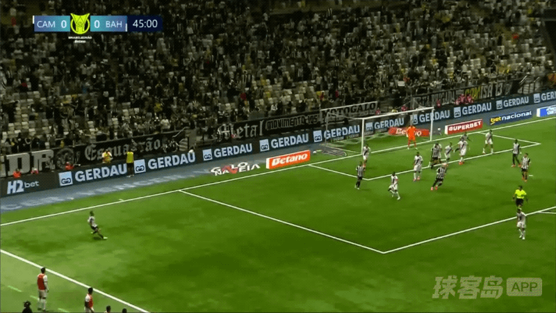 46'鲁安破门! 米内罗竞技 1- 0巴伊亚