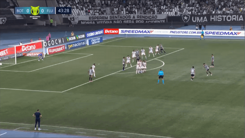 44'特莱斯破门! 博塔弗戈 1- 0弗鲁米嫩塞