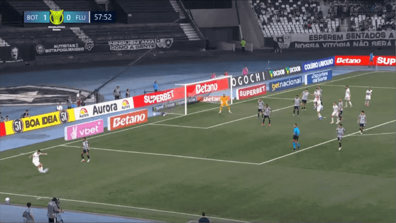58'伊格纳西奥破门! 博塔弗戈 1- 1弗鲁米嫩塞