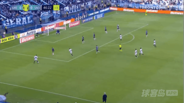 47'安东尼奥破门! 格雷米奥 0- 1圣保罗
