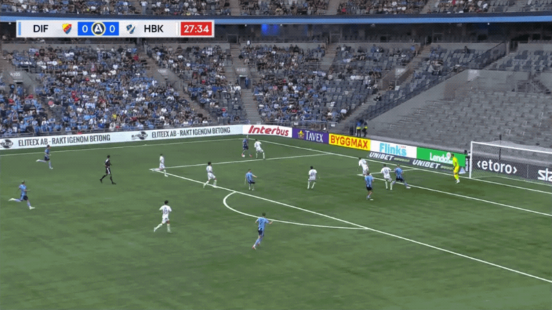 28'赫格兰破门! 佐加顿斯 1- 0哈尔姆斯塔德