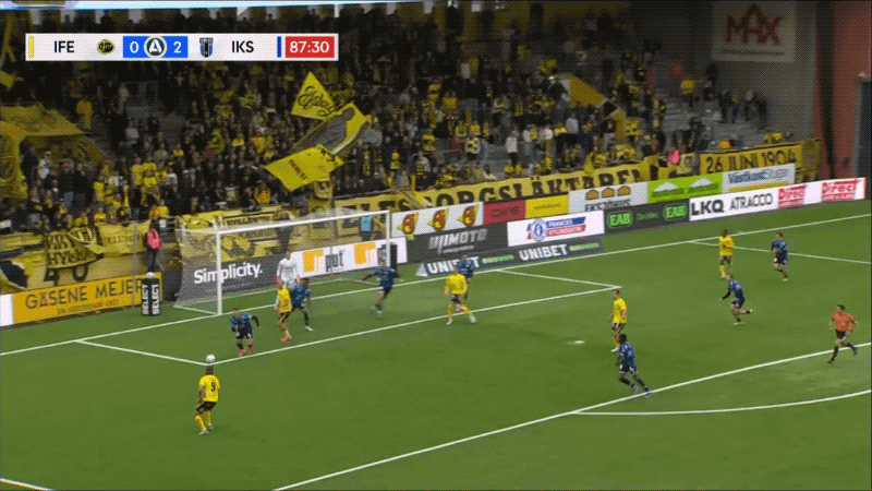 88'克鲁斯尼尔乌龙破门! 埃尔夫斯堡 1- 2天狼星