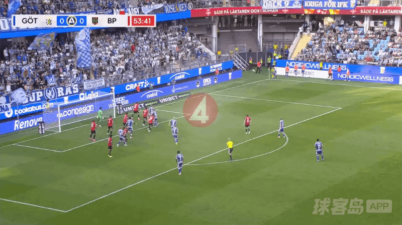 54'耶博阿破门! 哥德堡 1- 0布洛马波卡纳