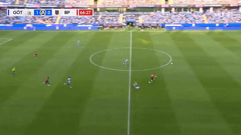 67'伯格破门! 哥德堡 1- 1布洛马波卡纳