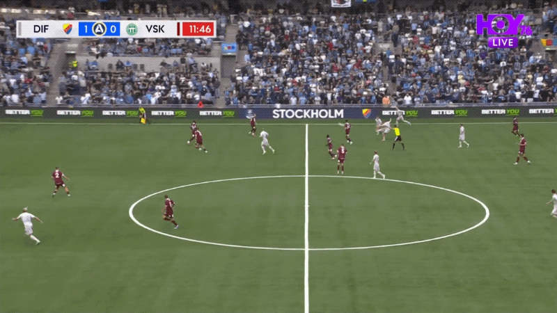 12'连恩破门! 佐加顿斯 2- 0瓦斯特拉斯