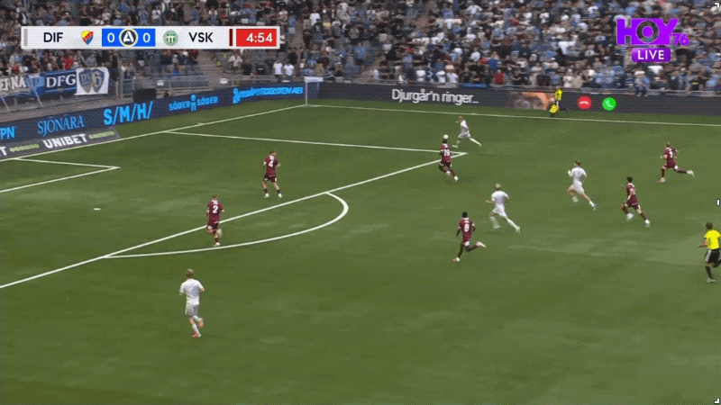 5'阿斯隆德破门! 佐加顿斯 1- 0瓦斯特拉斯