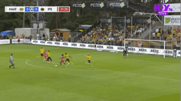 22'S.奥尔森破门! 米亚尔比 0- 1埃尔夫斯堡