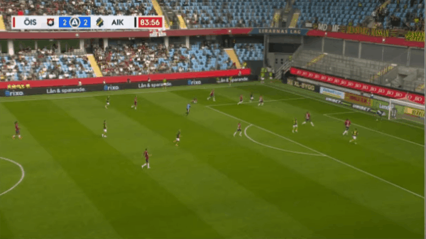 84'卡尔斯特朗破门! 奥尔格里特 2- 3索尔纳