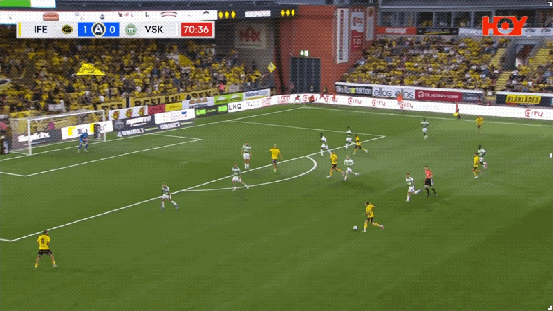 71'莫莫破门! 埃尔夫斯堡 2- 0瓦斯特拉斯
