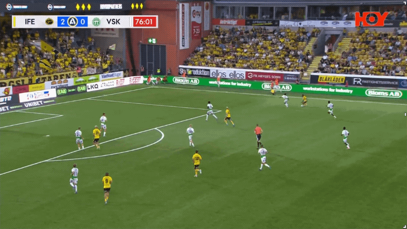 77'莫莫破门! 埃尔夫斯堡 3- 0瓦斯特拉斯