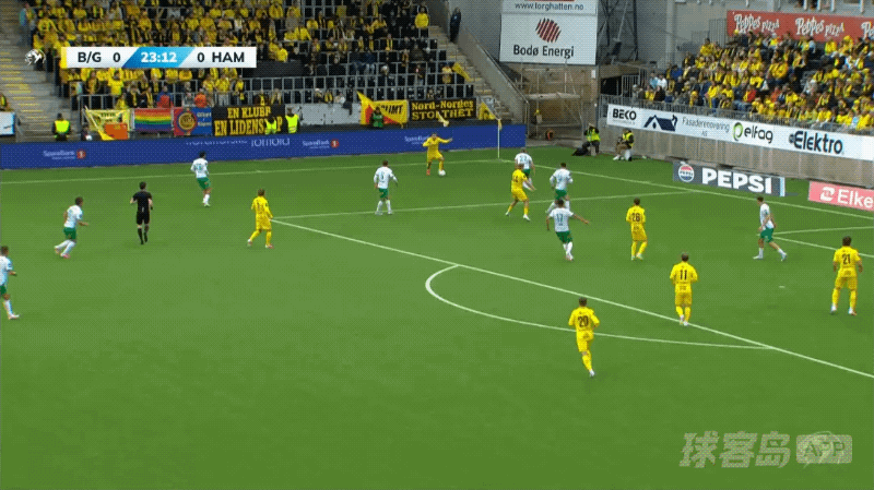 24'赫尔默森破门! 博德闪耀 1- 0汉坎