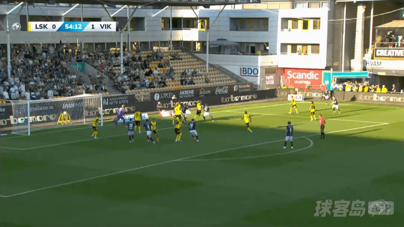 55'克里斯蒂安森破门! 利勒斯特 0- 2维京