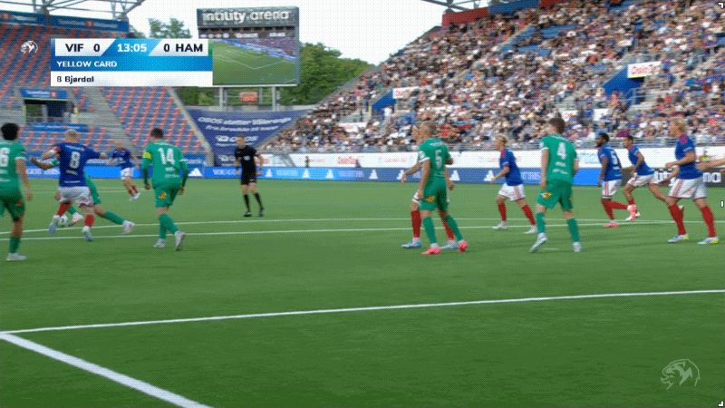 15'布乔达尔惨遭直红! 瓦勒伦加 0- 0汉坎