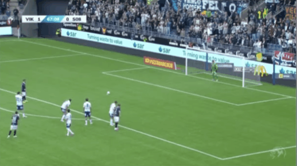 68'特里皮奇点球未进! 维京 1- 0萨普斯堡