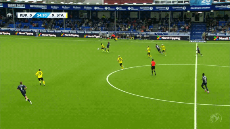 15'基伦破门! 克里斯蒂安松 1- 0斯达