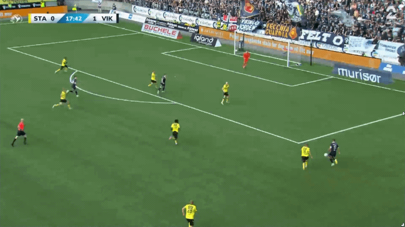 18'克里斯蒂安森破门! 斯达 0- 1维京