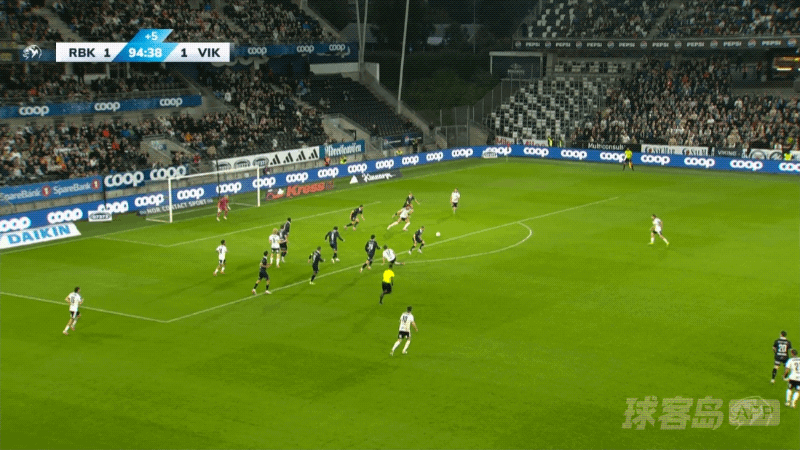 95'奇亚卡破门! 罗森博格 2- 1维京