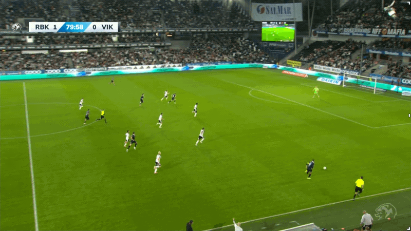 81'克里斯蒂安森破门! 罗森博格 1- 1维京