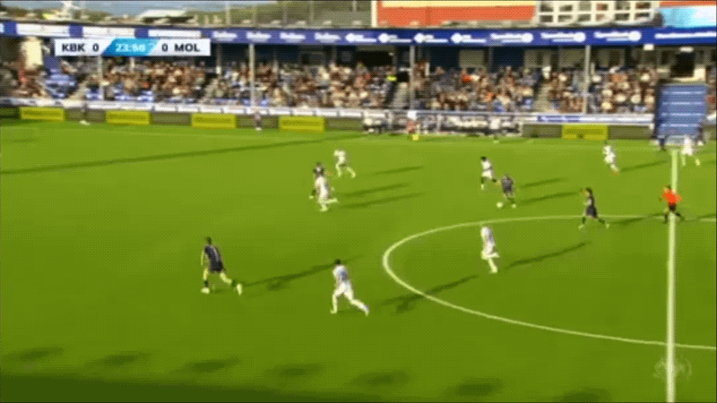 25'基伦破门! 克里斯蒂安松 1- 0莫尔德