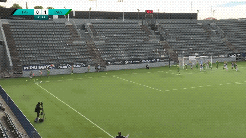 42'赫拉迪基破门! TPS土尔库 1- 1埃尔维斯