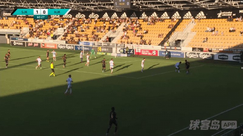 61'斯特朗破门! 塞那乔其 2- 0赫尔辛基