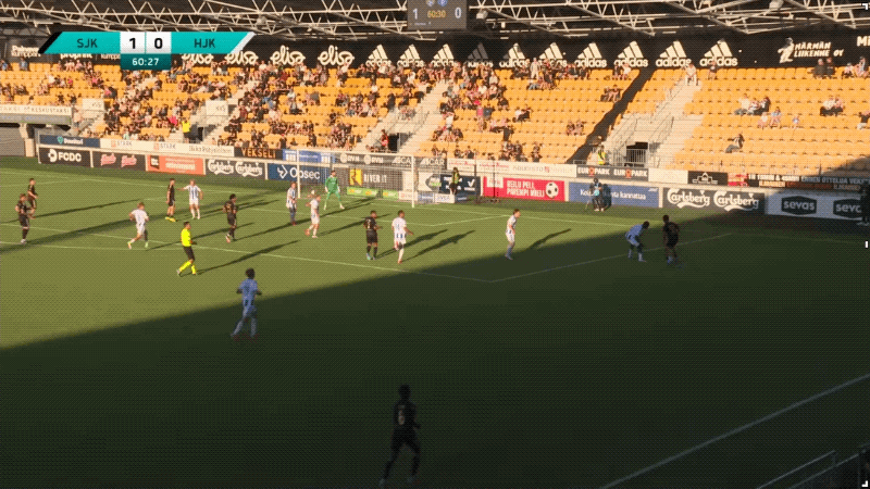 61'斯特朗破门! 塞那乔其 2- 0赫尔辛基
