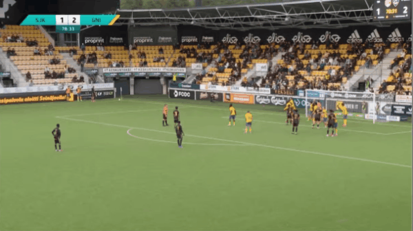 79'维利奥斯破门! 塞那乔其 2- 2赫尔火花