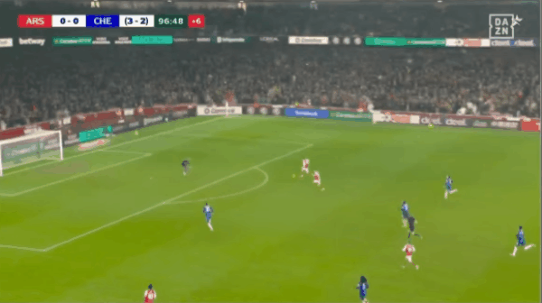 97'哈弗茨破门! 阿森纳 1- 0切尔西