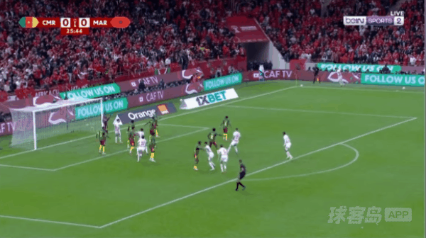 26'迪亚斯破门! 喀麦隆 0- 1摩洛哥