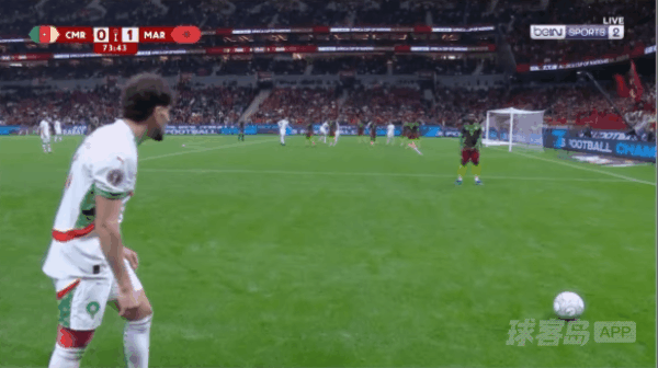 74'塞巴里破门! 喀麦隆 0- 2摩洛哥
