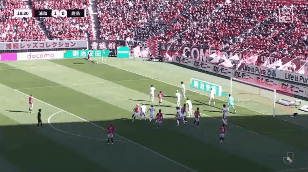 19'渡边凌磨破门! 浦和红钻 1- 0鹿岛鹿角