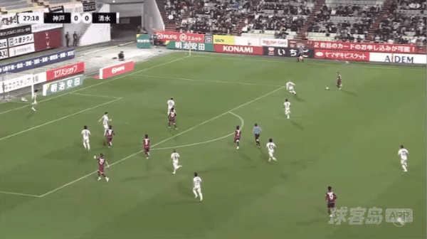 28'永户胜也破门! 神户胜利船 1- 0清水鼓动