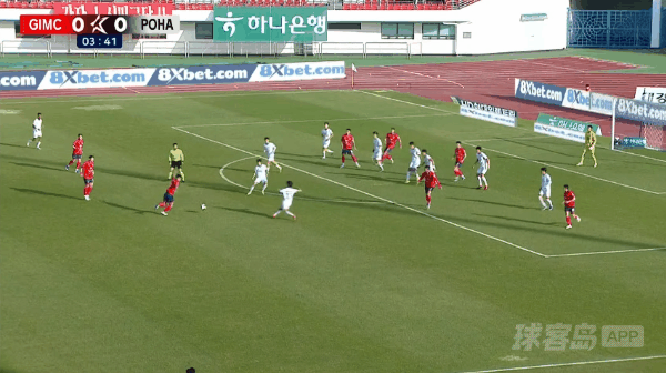 4'高在贤破门! 金泉尚武 1- 0浦项制铁
