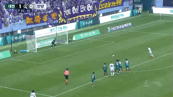 63'奥利维拉点球破门! 大田市民 1- 1FC安养
