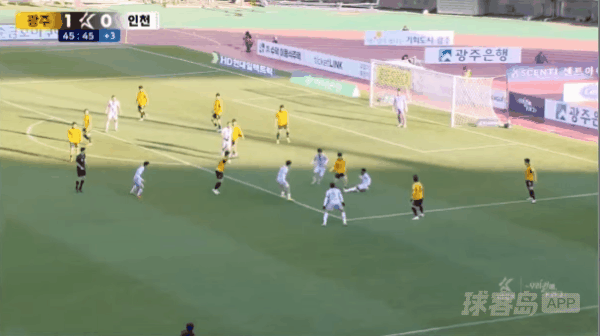 46'吴厚性破门! 光州FC 1- 1仁川联队