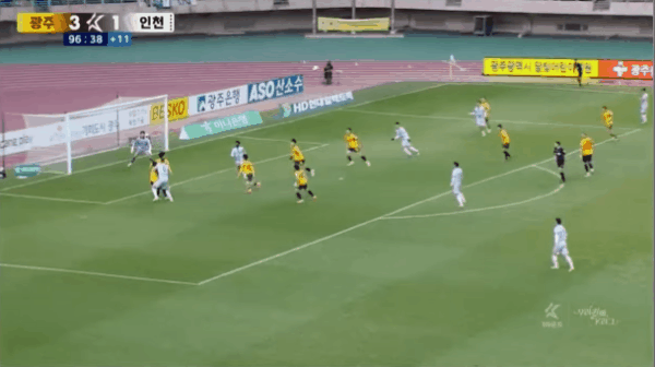 97'徐材珉破门! 光州FC 3- 2仁川联队