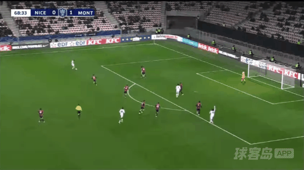 69'门迪破门! 尼斯 0- 2蒙彼利埃