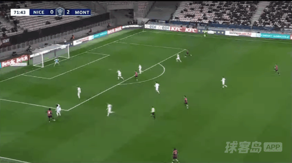 72'布达什破门! 尼斯 1- 2蒙彼利埃