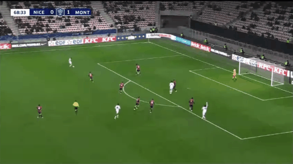 69'门迪破门! 尼斯 0- 2蒙彼利埃