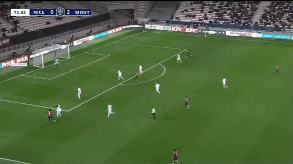 72'布达什破门! 尼斯 1- 2蒙彼利埃
