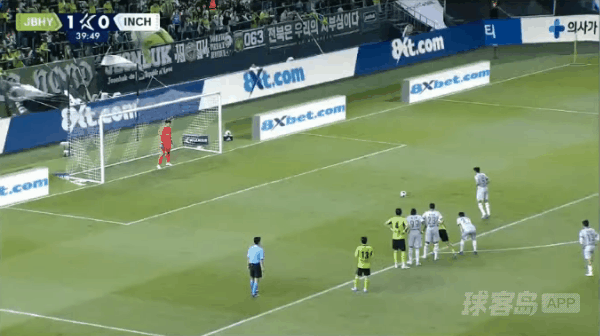 40'李明周点球破门! 全北现代 1- 1仁川联队