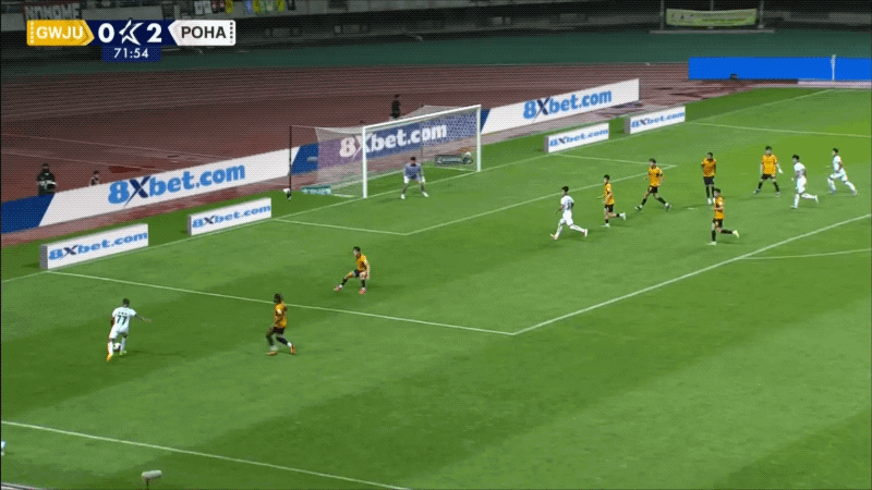 72'郑翰旻破门! 光州FC 0- 3浦项制铁