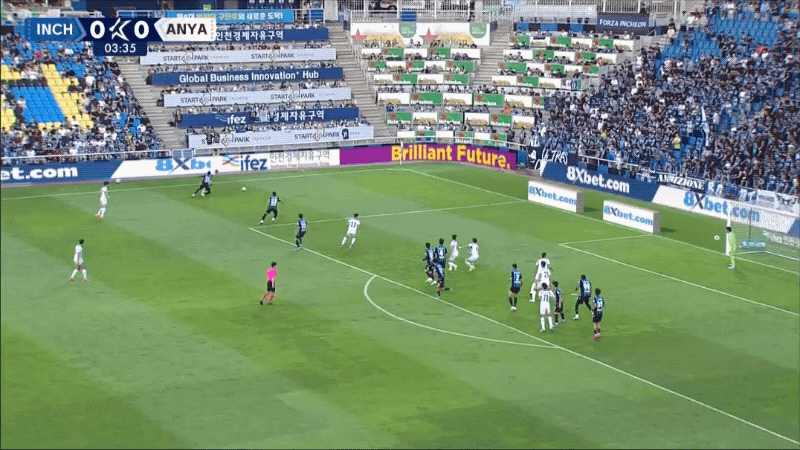 4'权敬原破门! 仁川联队 0- 1FC安养