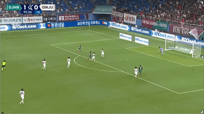 93'严元相破门! 大田市民 2- 0光州FC