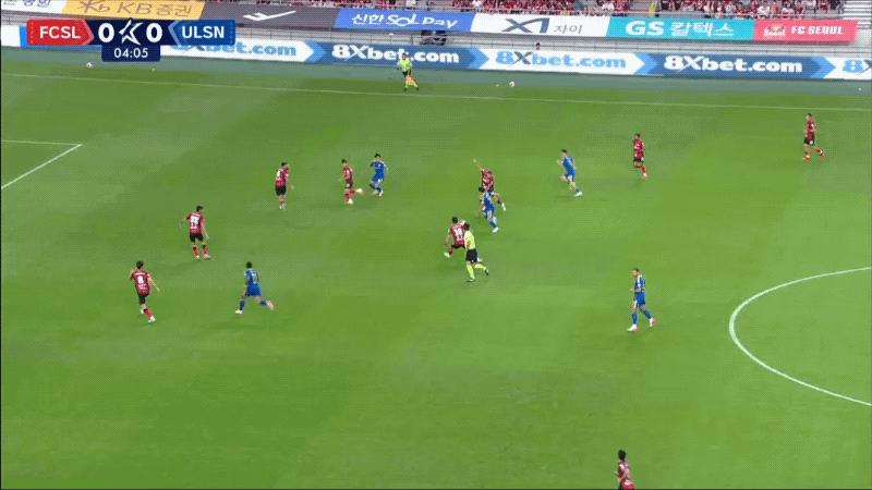 6'法里亚斯破门! FC首尔 0- 1蔚山HD